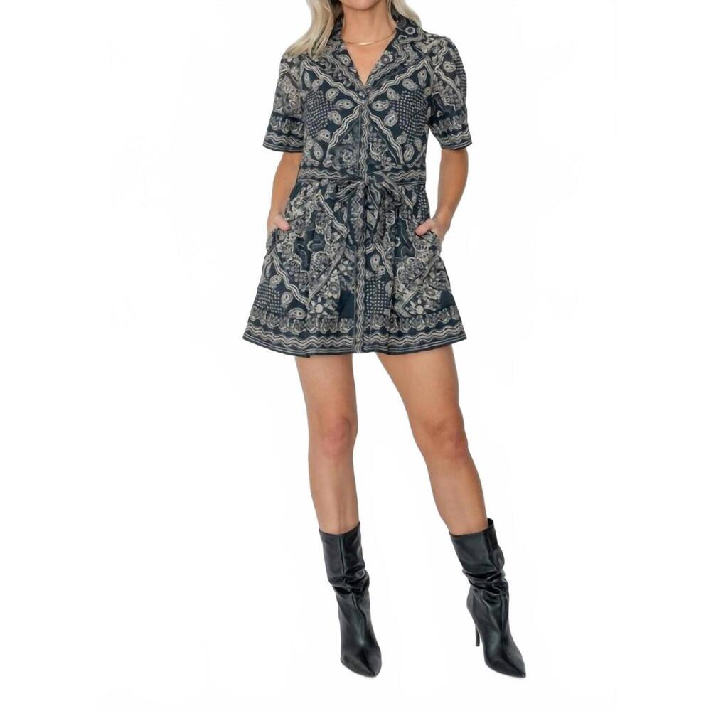 NEW WEST OF georgia mini dress in eliscaprt
